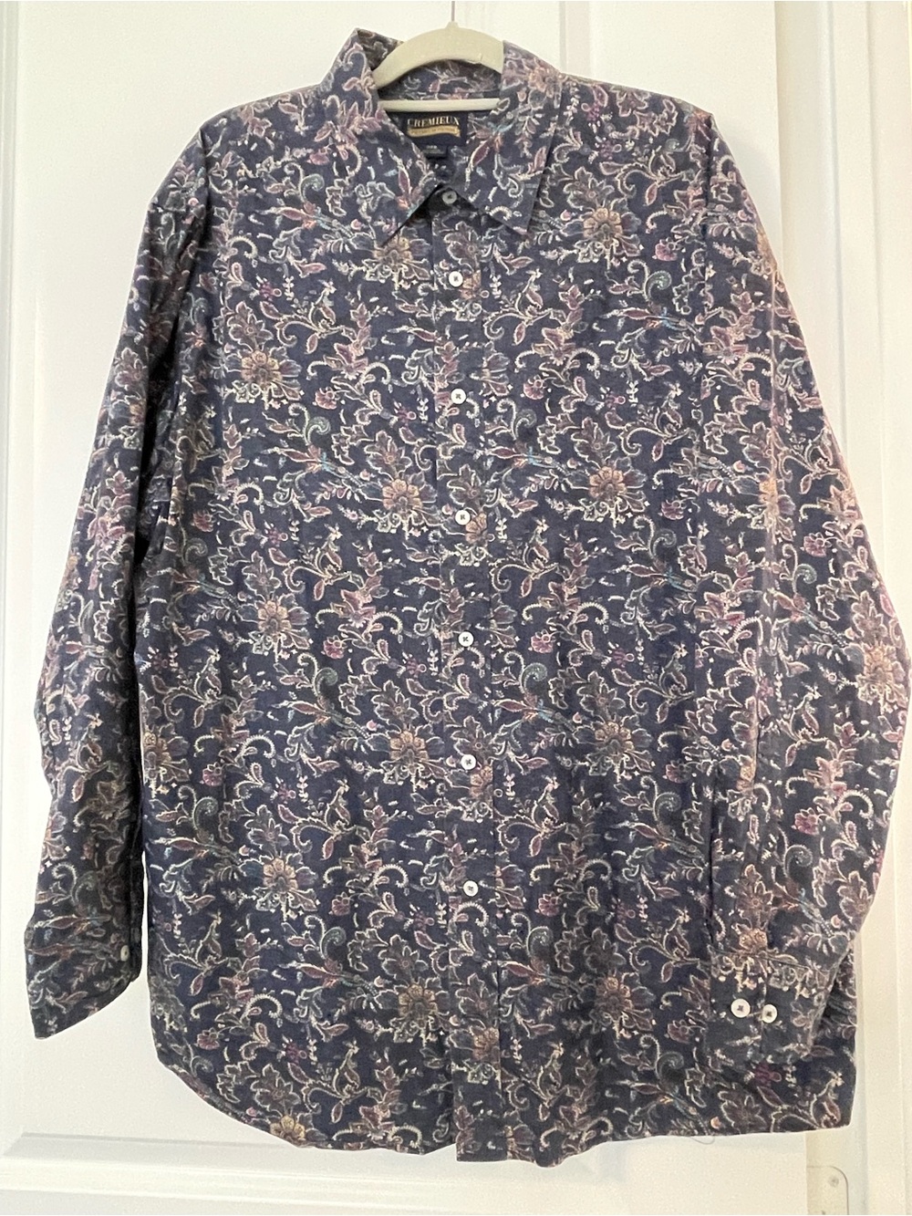 Daniel Cremieux Navy Floral Paisley Button-Down Shirt